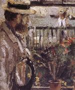 Berthe Morisot Detail of  The man at the Huaiter Island china oil painting artist